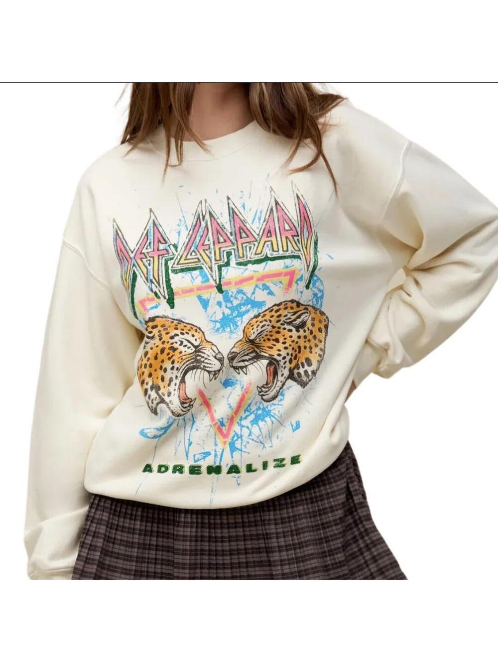 Daydreamer Adrenalize Def Leppard Oversized Sweatshirt (XL)